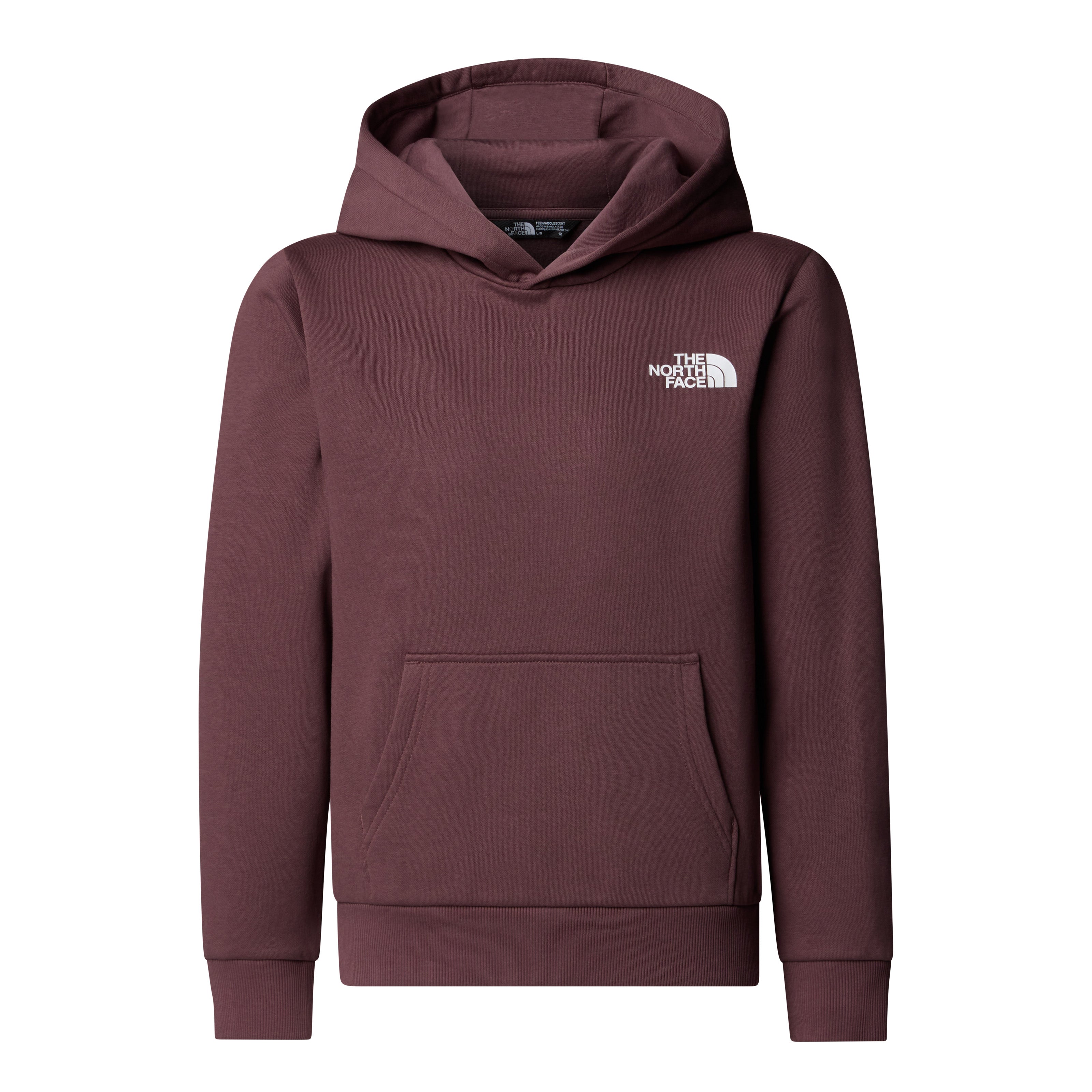 Felpa con cappuccio "Simple Dome" bordeaux Tawny Quartz in cotone 