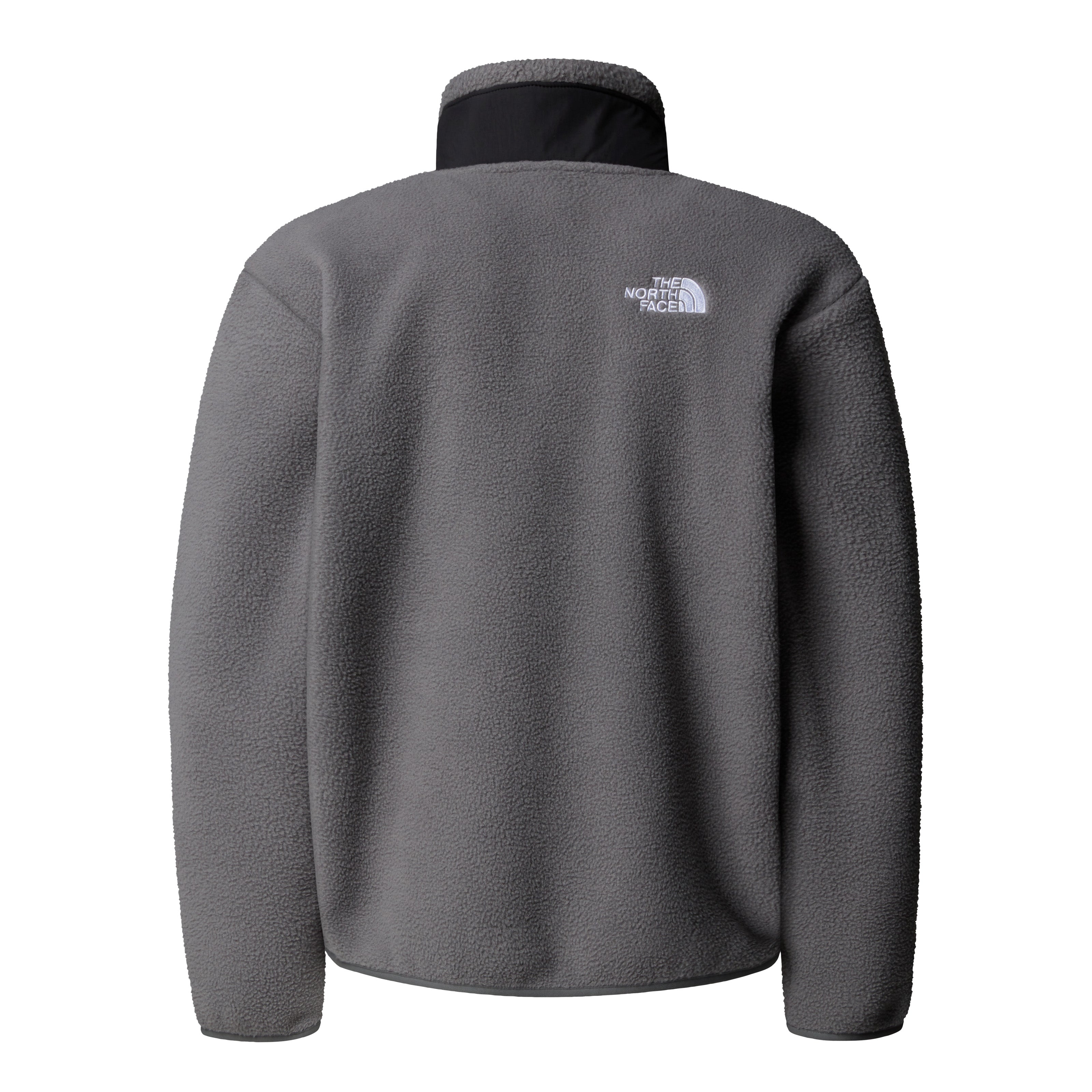 Giacca in pile "Yumiori"grigio/nero  in materiale riciclato 