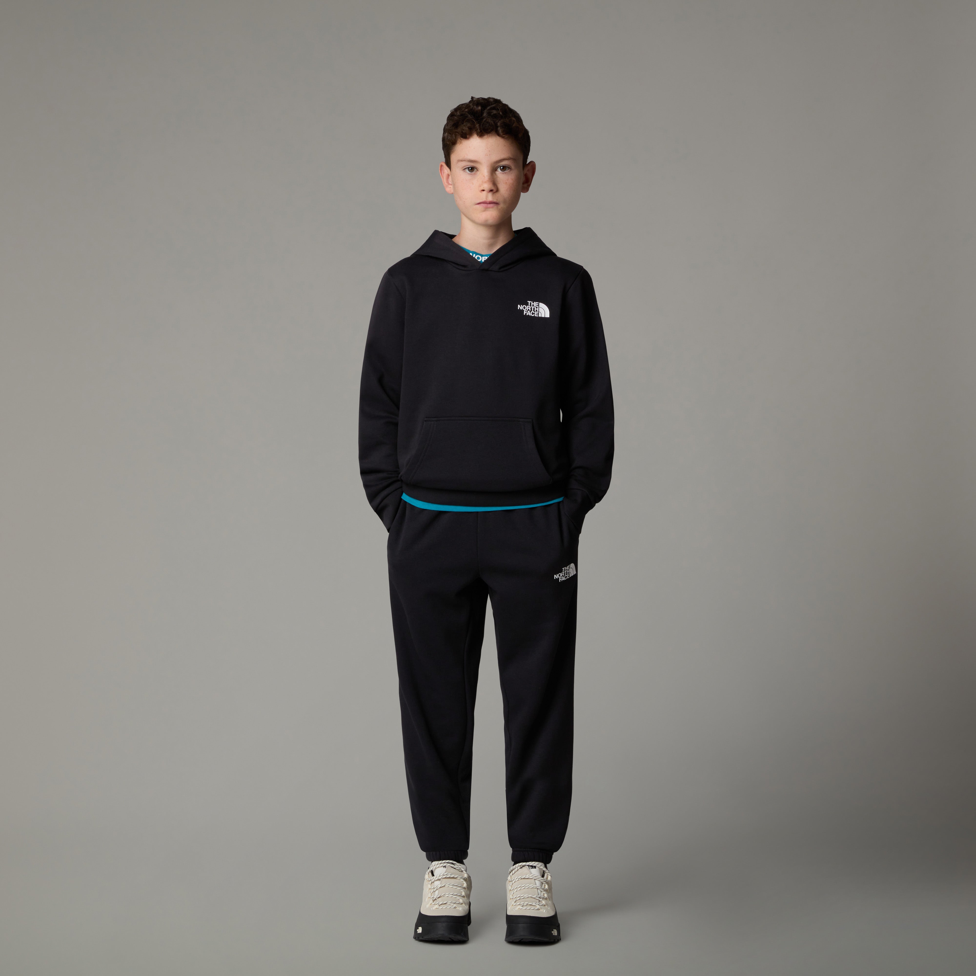 Joggers affusolati Regular neri in cotone con logo The North Face 