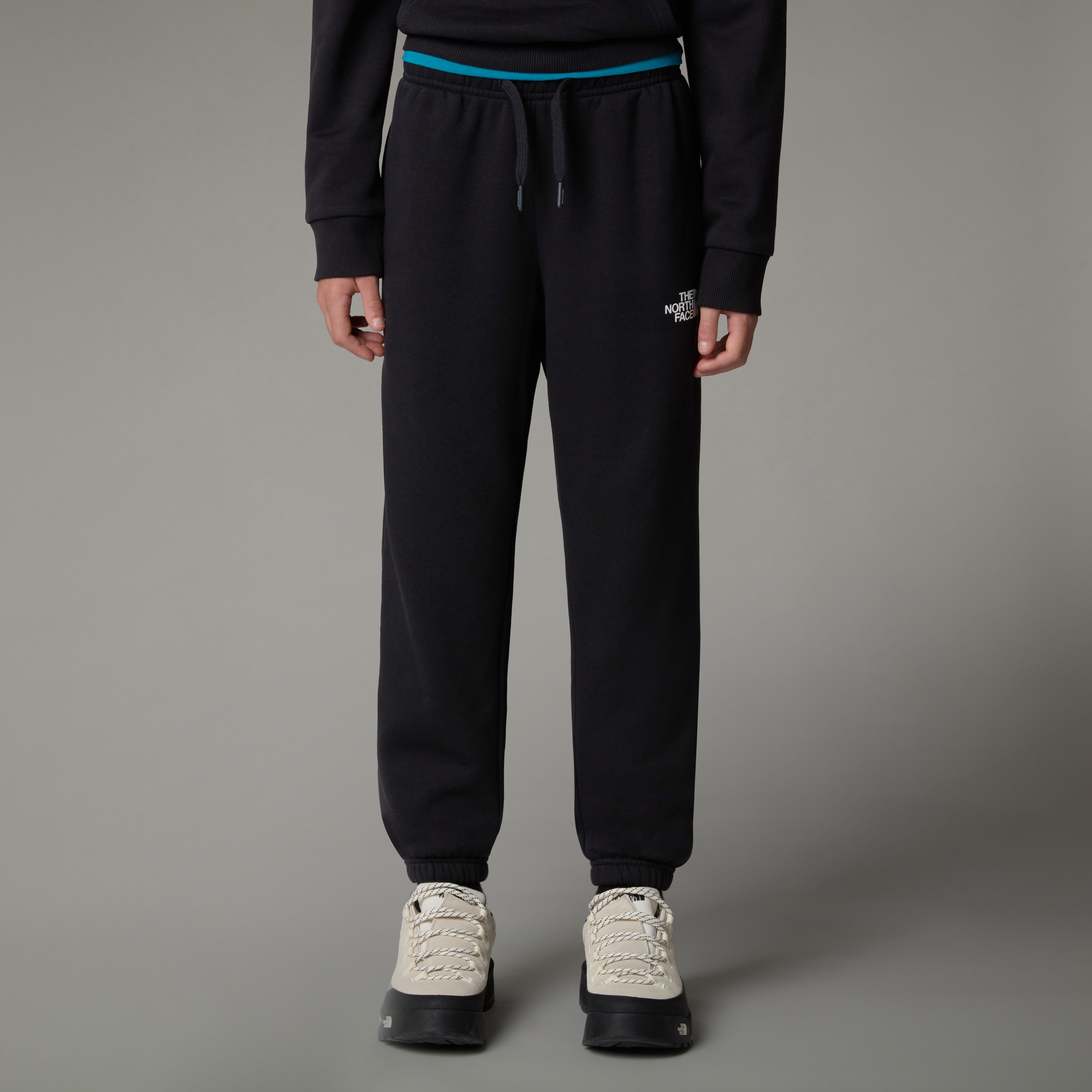 Joggers affusolati Regular neri in cotone con logo The North Face 