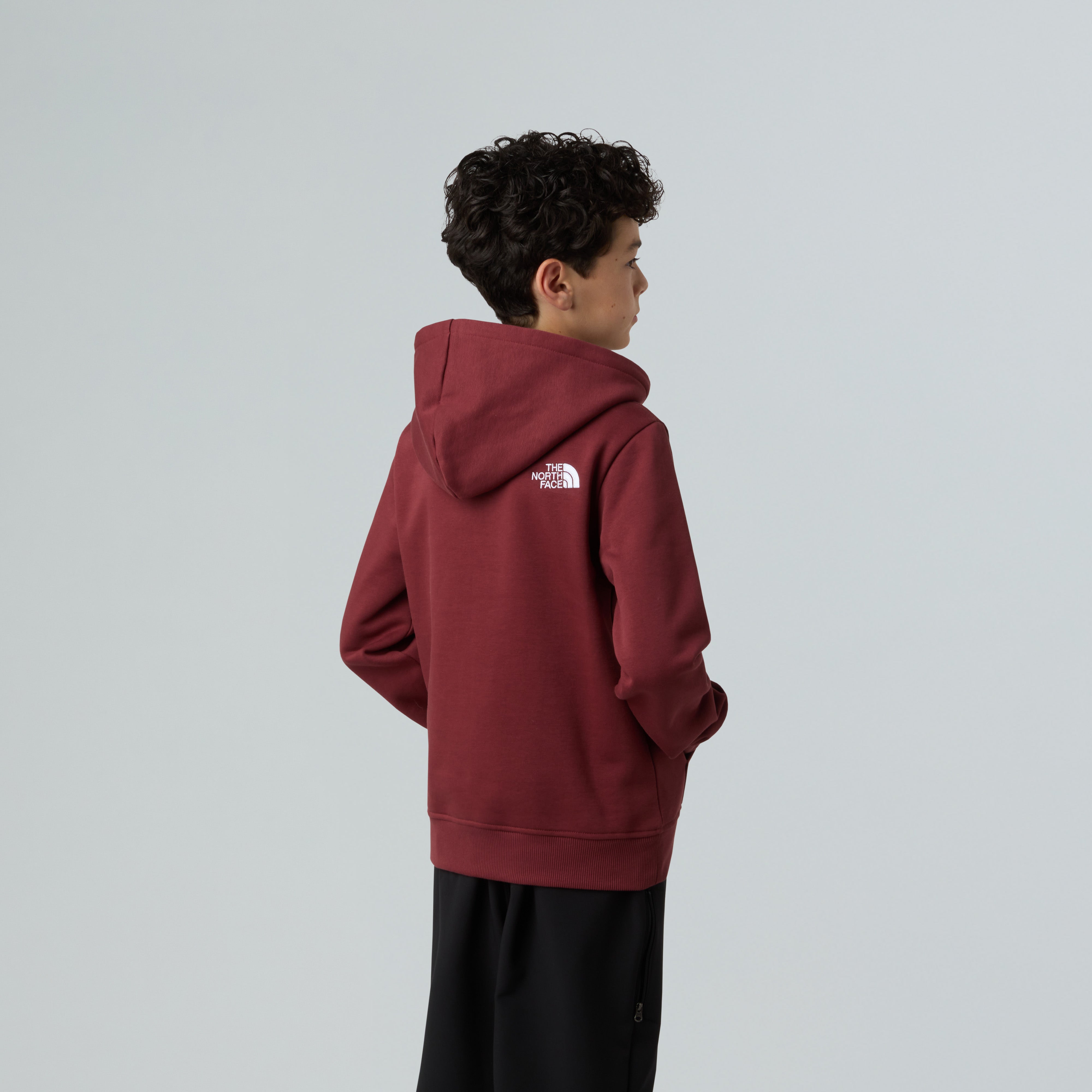 Felpa con Cappuccio "Drew Peak" Bordeaux Sumac con Logo bianco 