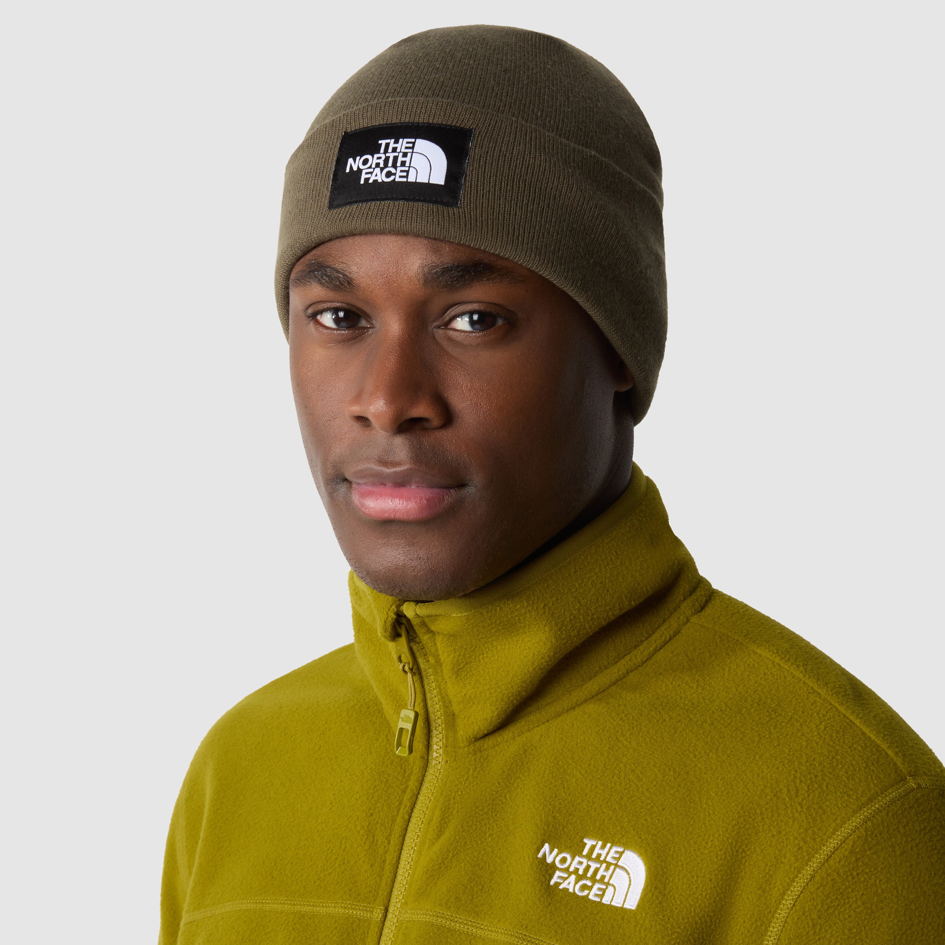 Cappello "Dock Worker Recycled Beanie" verde in Maglia 