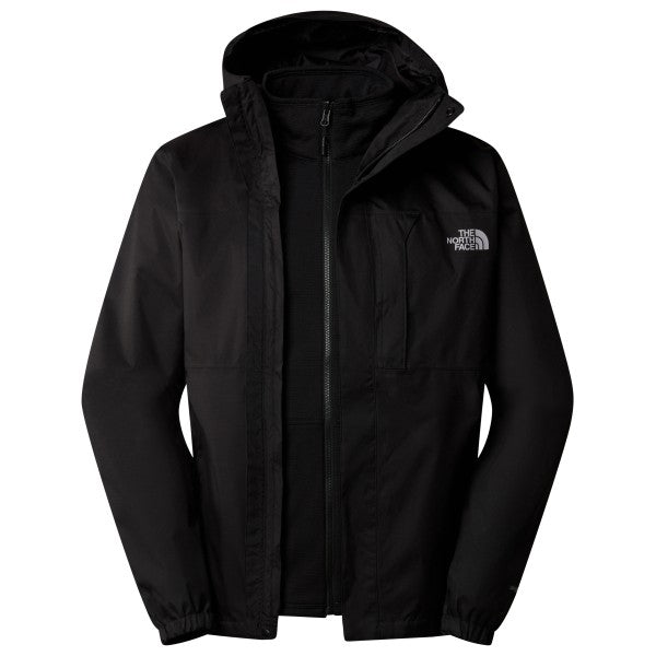 Giubbino Nero "Quest Triclimate Jacket" in Softshell Antivento 