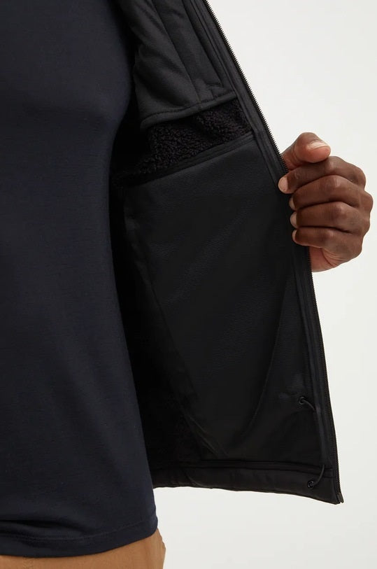 Giubbino Nero "Quest Triclimate Jacket" in Softshell Antivento 