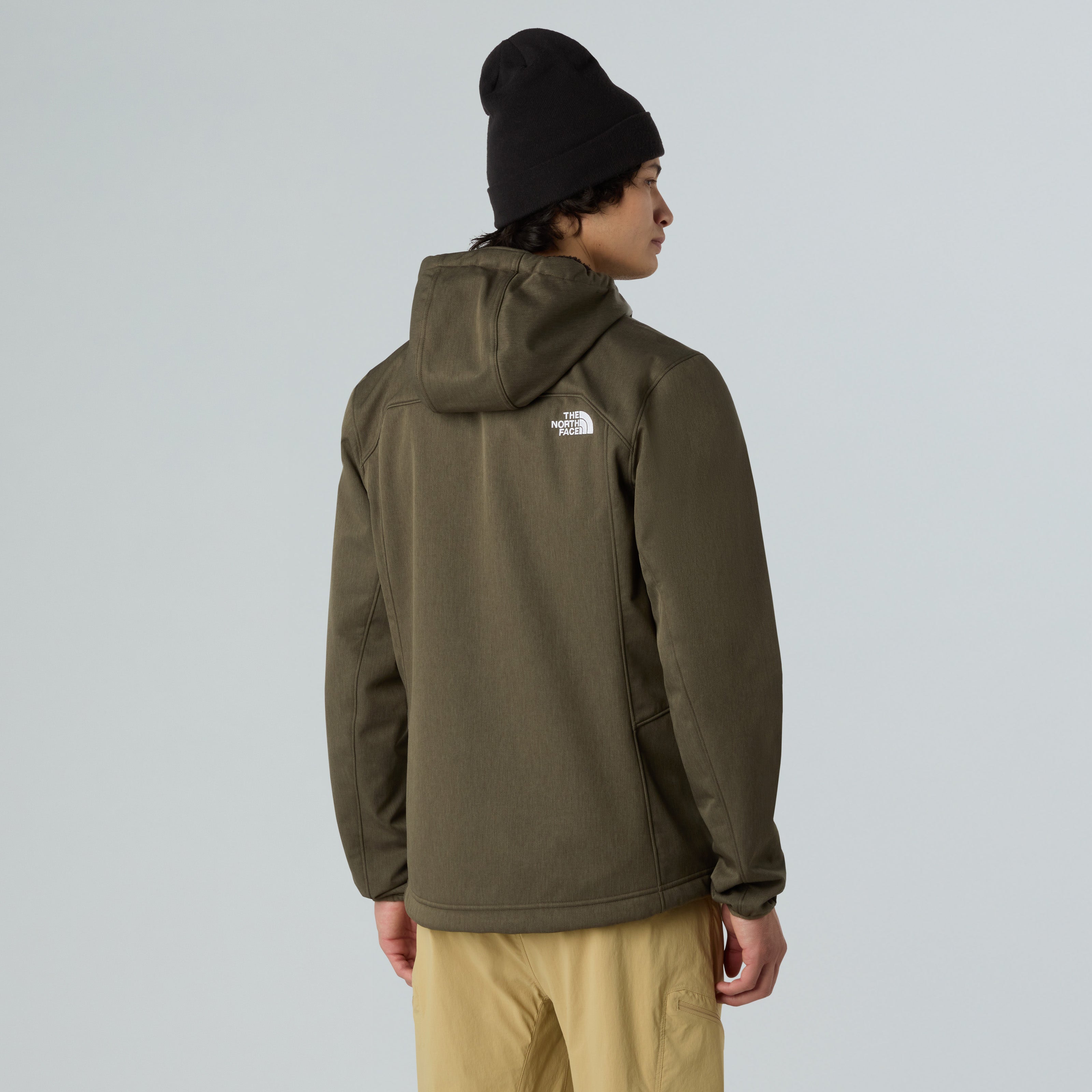 Giubbino "Quest Hooded Softshell" Verde Antivento con Cappuccio 