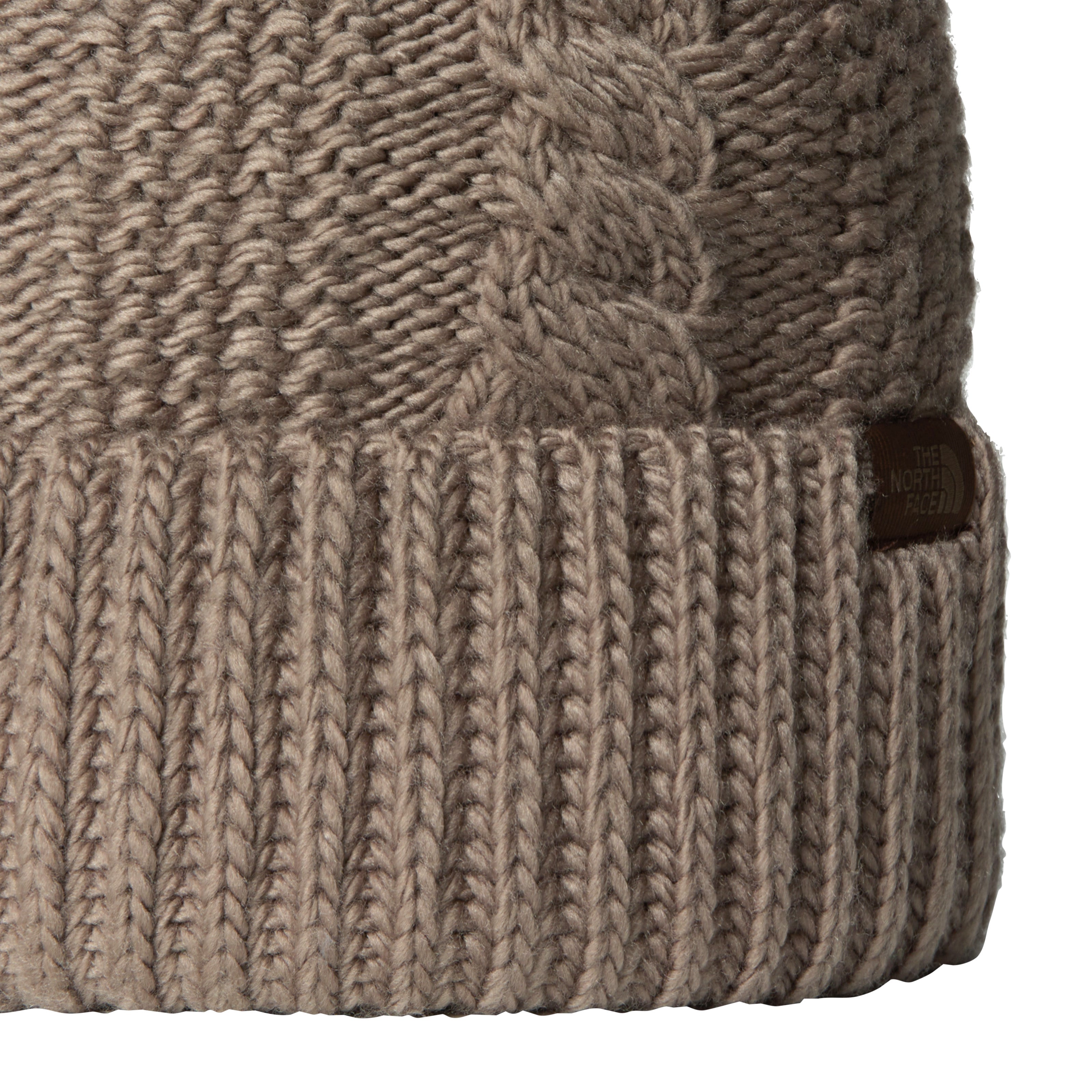 Cappello "Oh-Mega" mocha brown  in maglia riciclata a trecce 