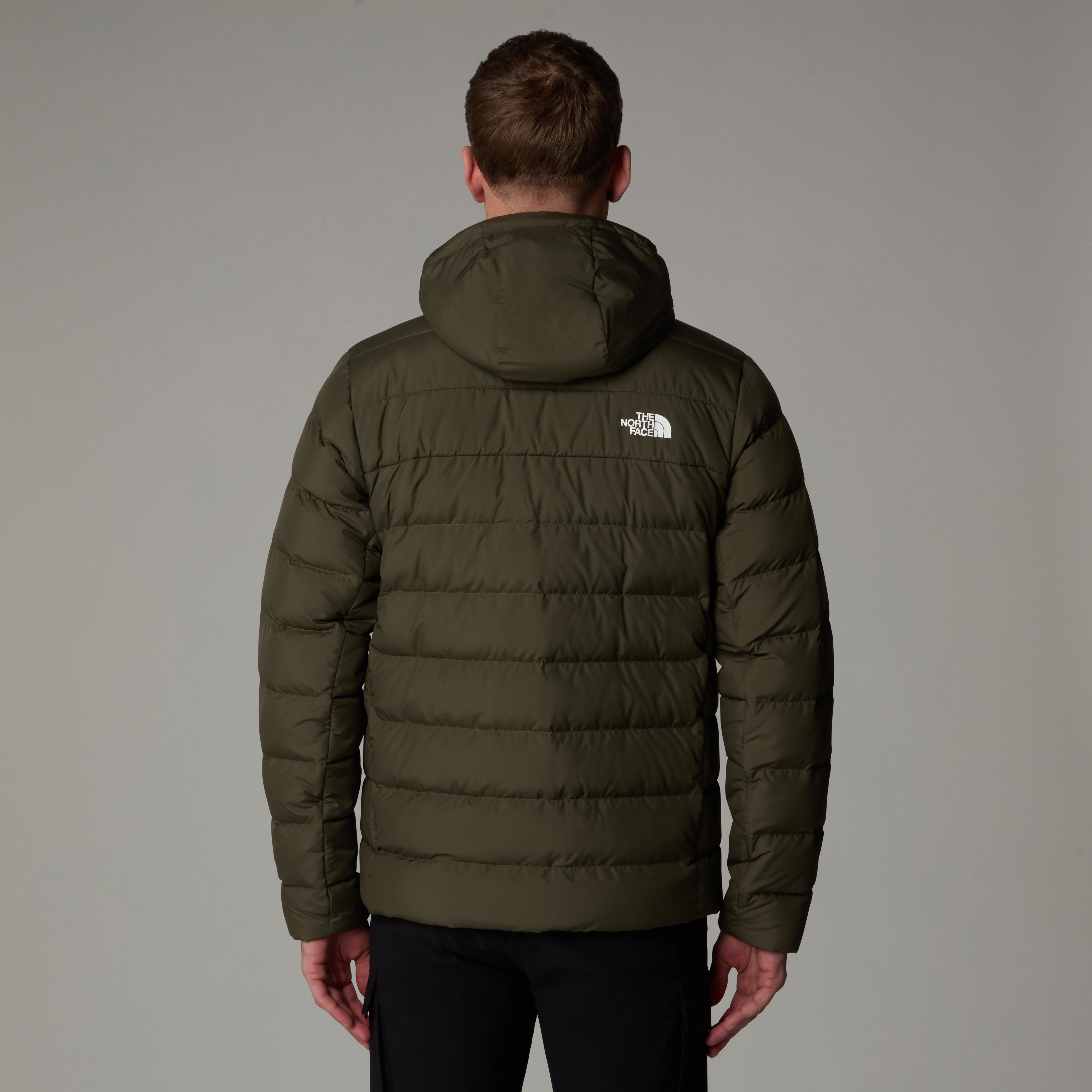 Piumino verde "Aconcagua 3" con Cappuccio e Imbottitura Riciclata 