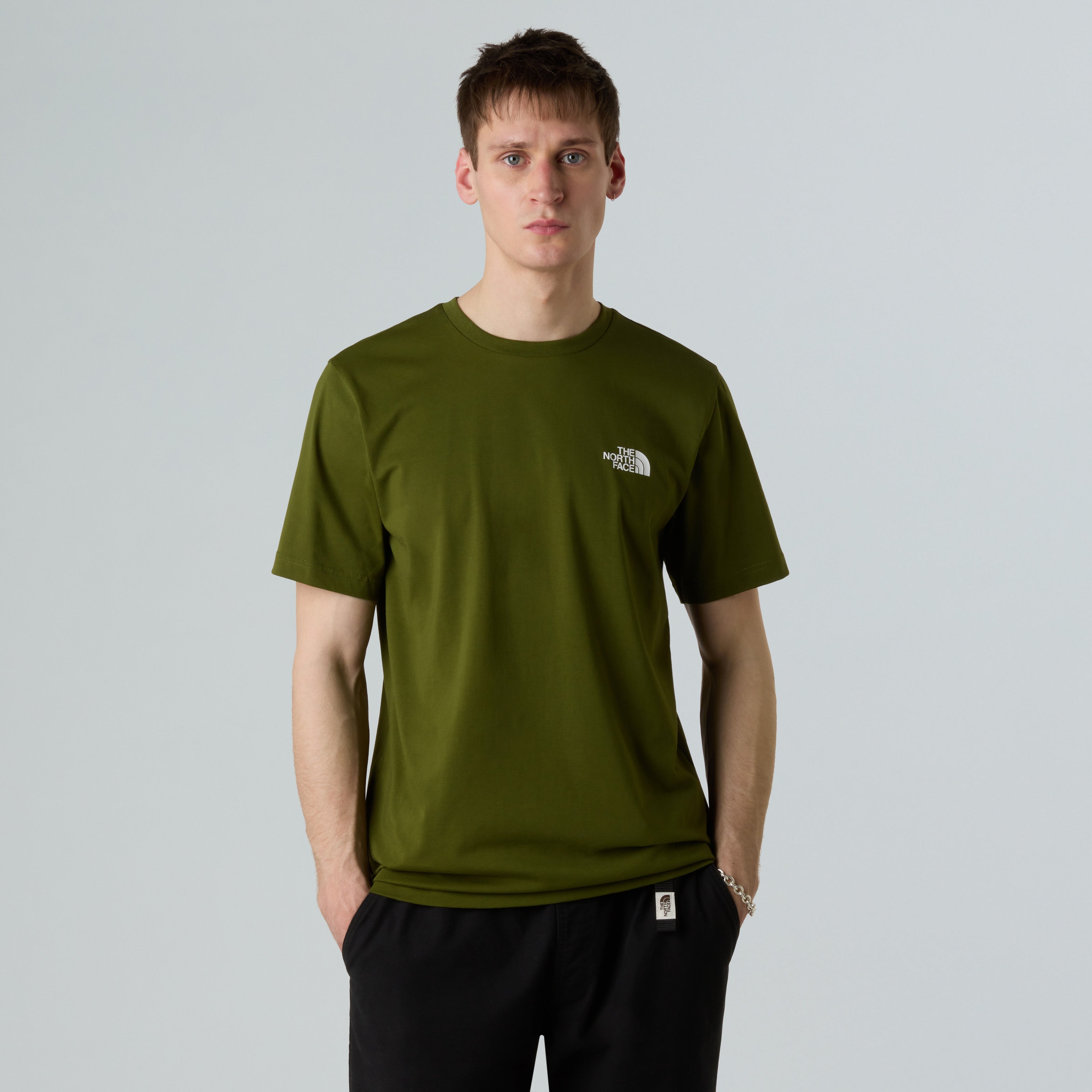 T-shirt "Simple Dome Tee" woodland green in Cotone e Poliestere 