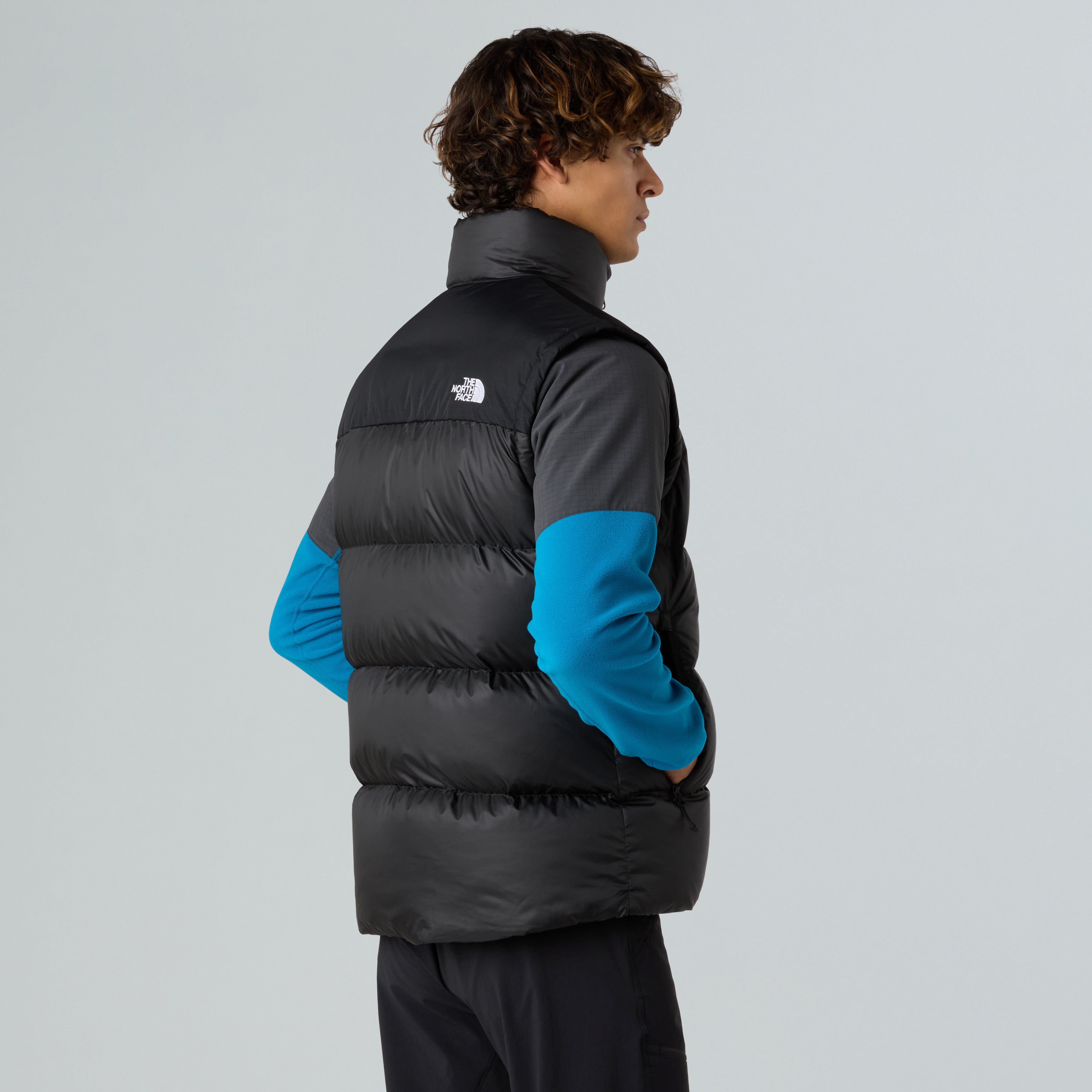 Gilet in piumino nero "Diablo 2.0"  con Finitura Idrorepellente 