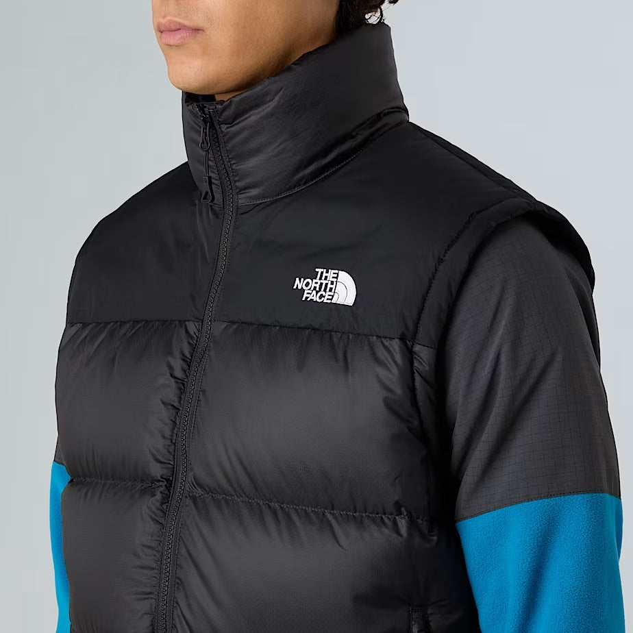 Gilet in piumino nero "Diablo 2.0"  con Finitura Idrorepellente 