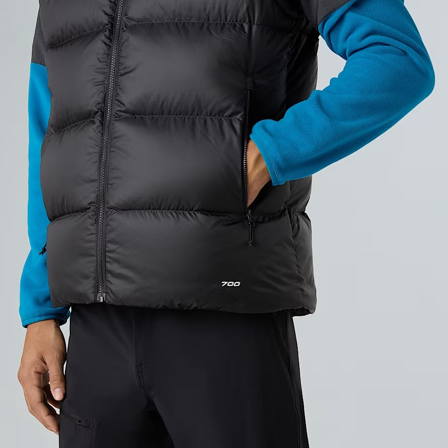 Gilet in piumino nero "Diablo 2.0"  con Finitura Idrorepellente 