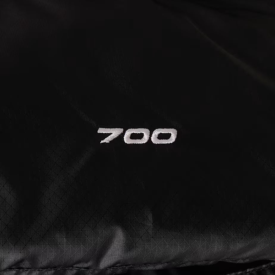 Gilet in piumino nero "Diablo 2.0"  con Finitura Idrorepellente 