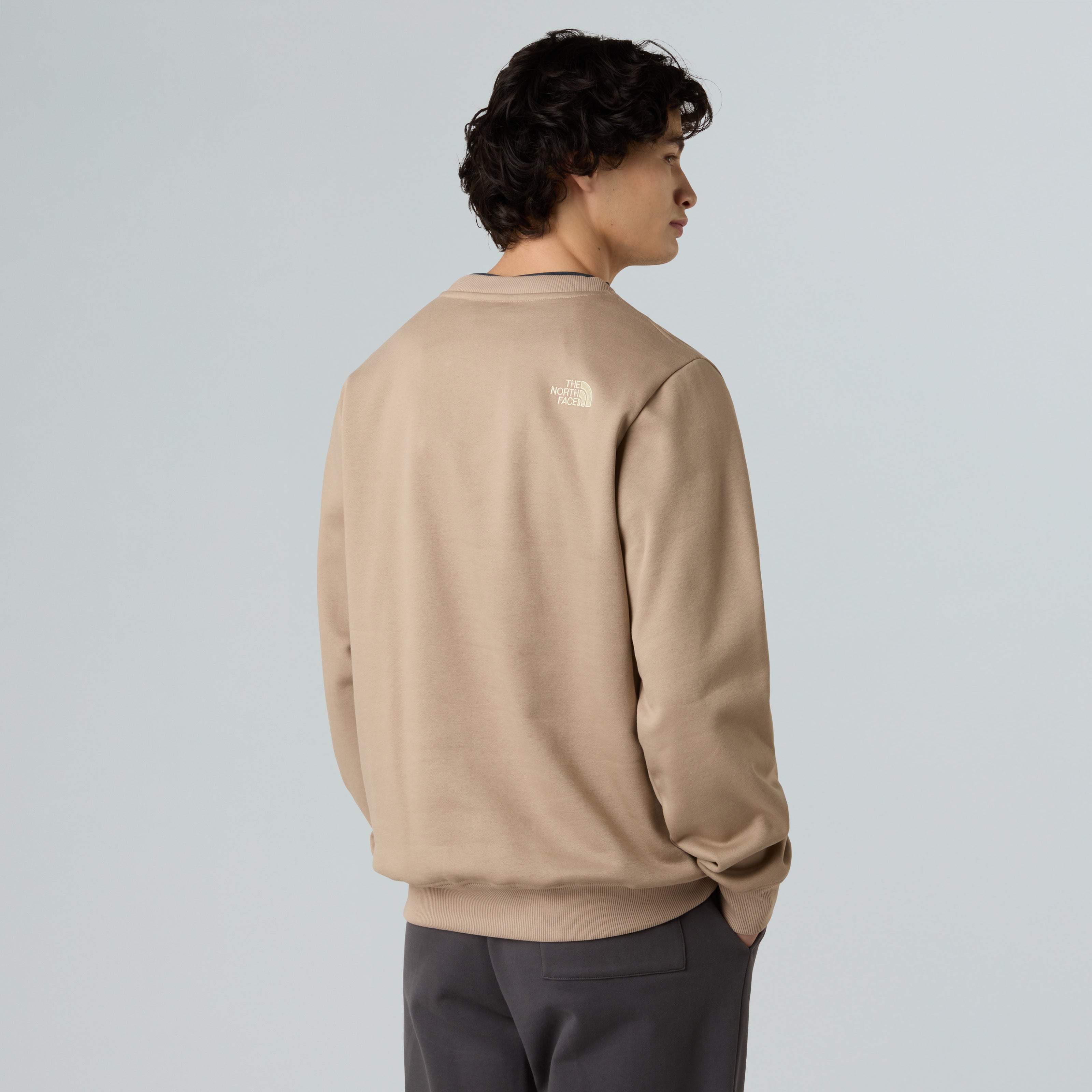 Felpa "Drew Peak" Grigia Mushroom Grey-Gravel con Logo Ricamato 