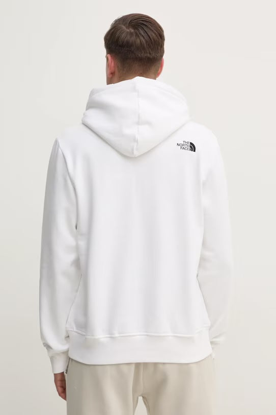 Felpa Uomo bianca con Cappuccio "Drew Peak" 