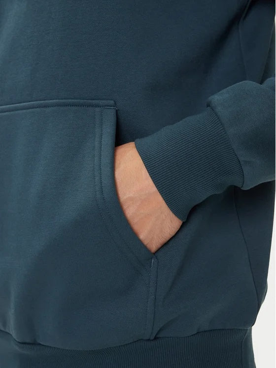 Felpa con cappuccio "Fine Hoodie" verde Deep Cypress con logo nero 