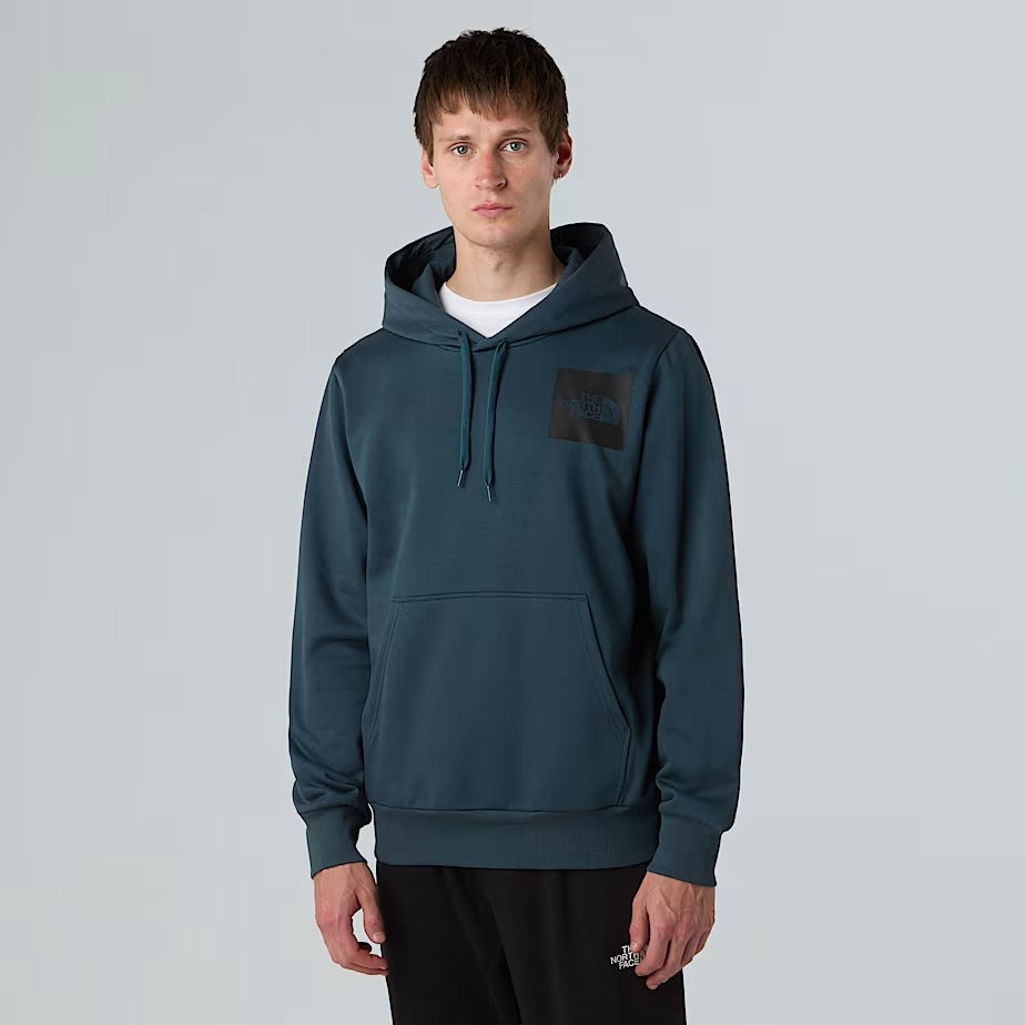 Felpa con cappuccio "Fine Hoodie" verde Deep Cypress con logo nero 