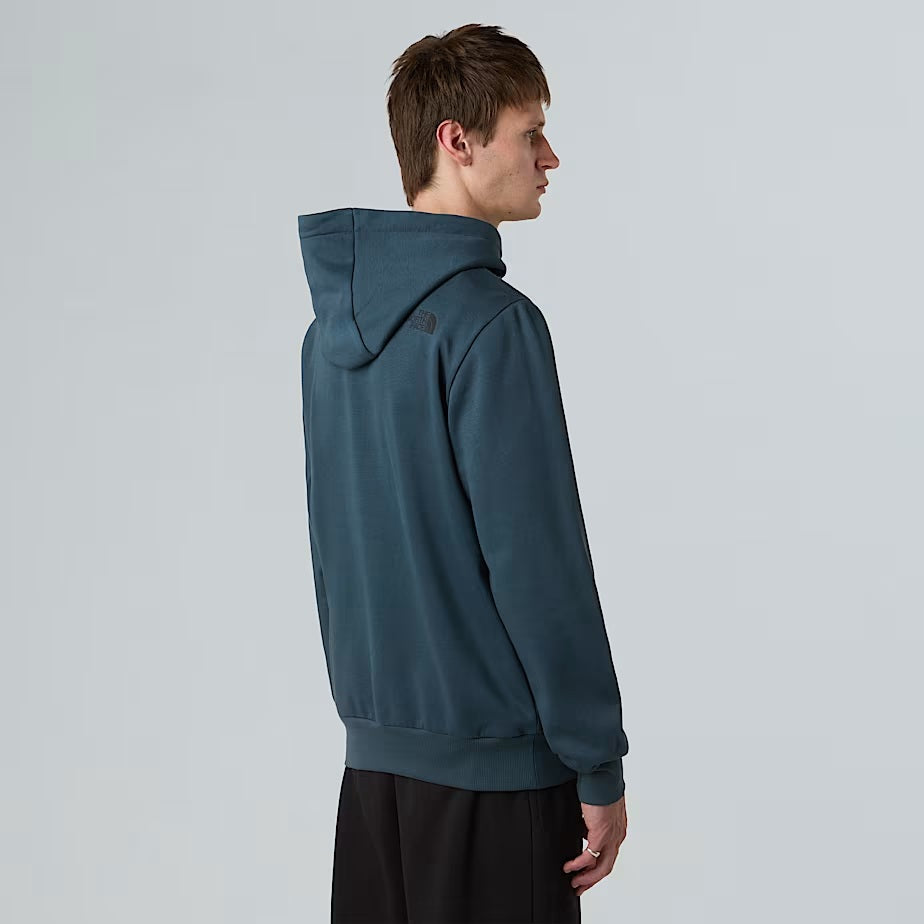 Felpa con cappuccio "Fine Hoodie" verde Deep Cypress con logo nero 