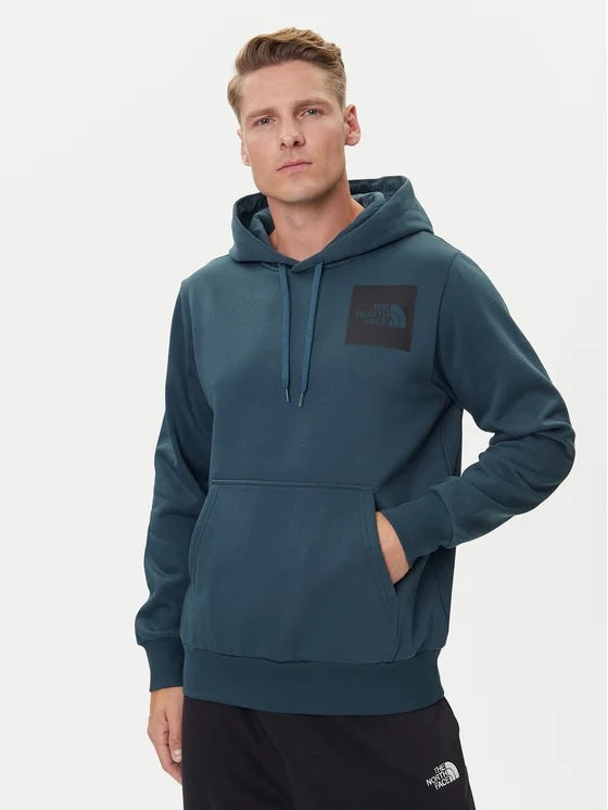 Felpa con cappuccio "Fine Hoodie" verde Deep Cypress con logo nero 
