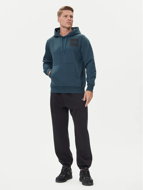 Felpa con cappuccio "Fine Hoodie" verde Deep Cypress con logo nero 