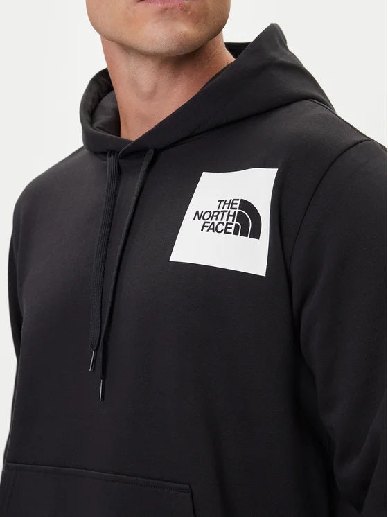 Felpa con cappuccio "Fine Hoodie" nera con logo The North Face 