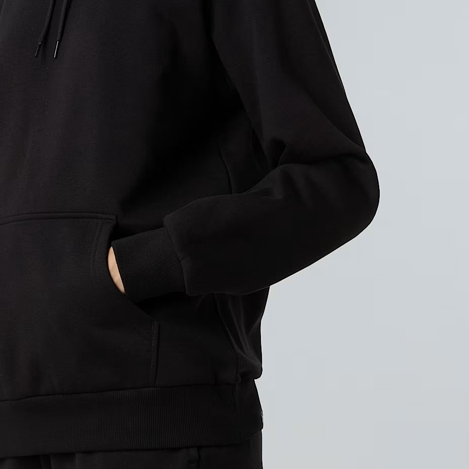 Felpa con cappuccio "Simple Dome Hoodie" nera in cotone 