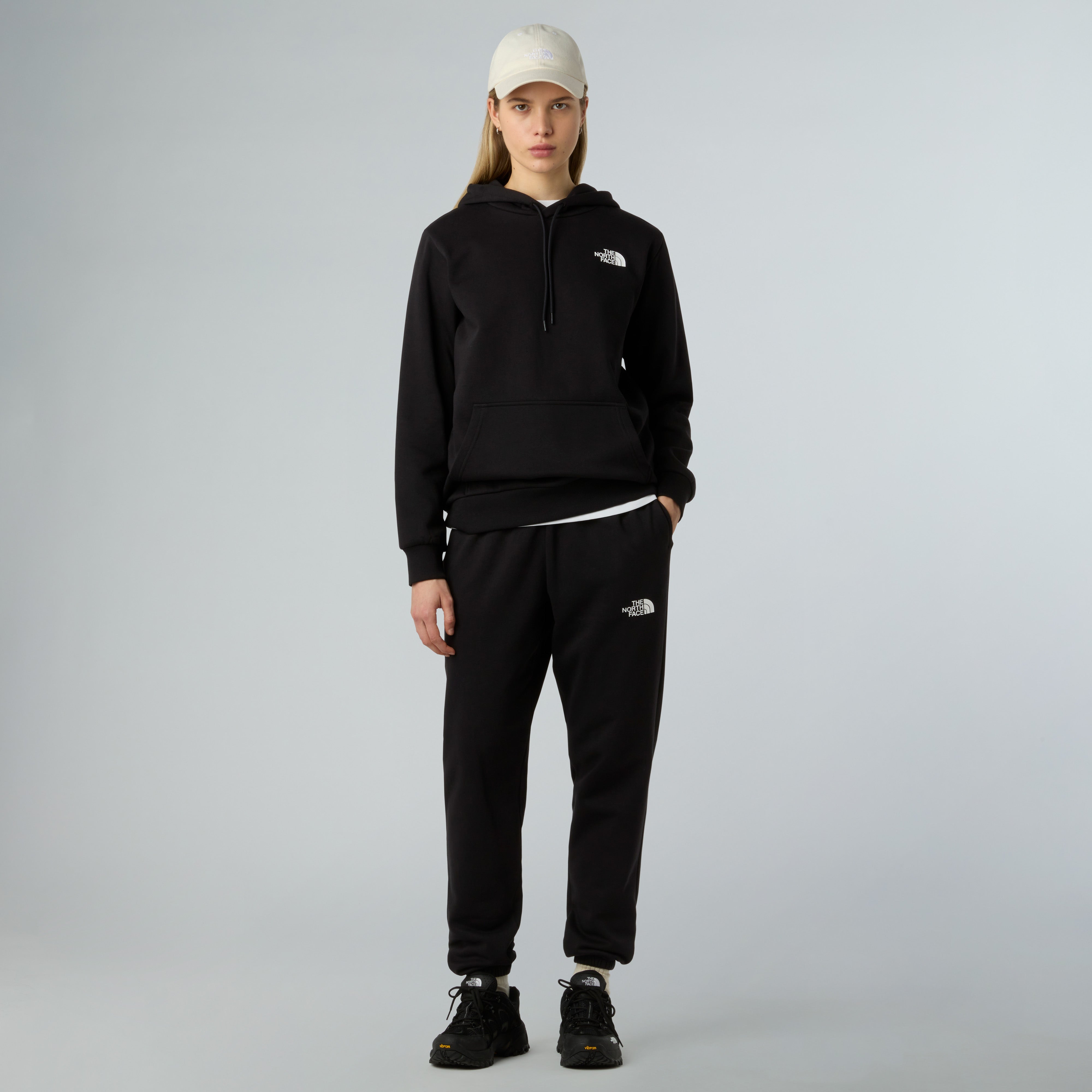Felpa con cappuccio "Simple Dome Hoodie" nera in cotone 