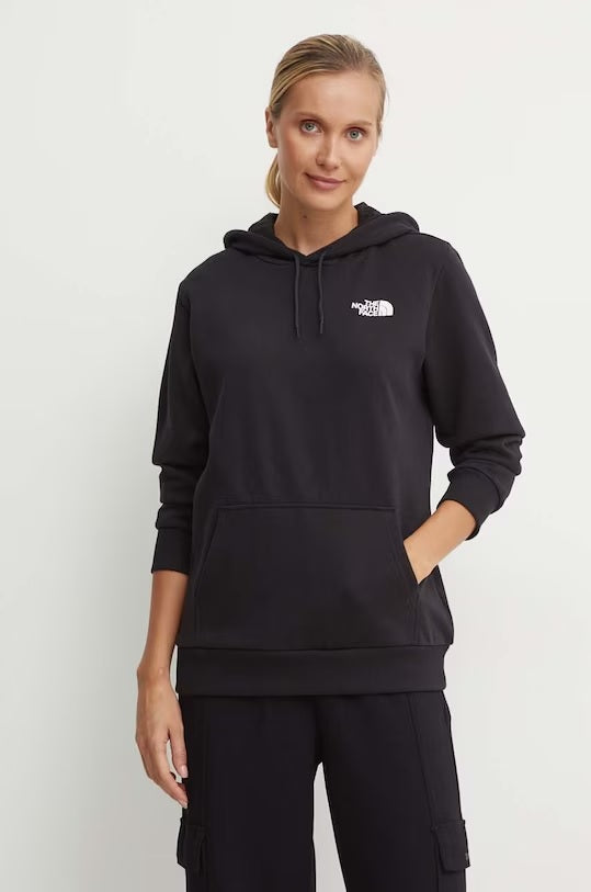 Felpa con cappuccio "Simple Dome Hoodie" nera in cotone 
