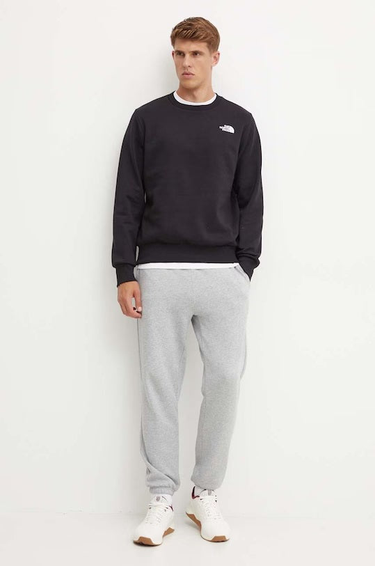Felpa "Simple Dome" nera in cotone con logo The North Face 