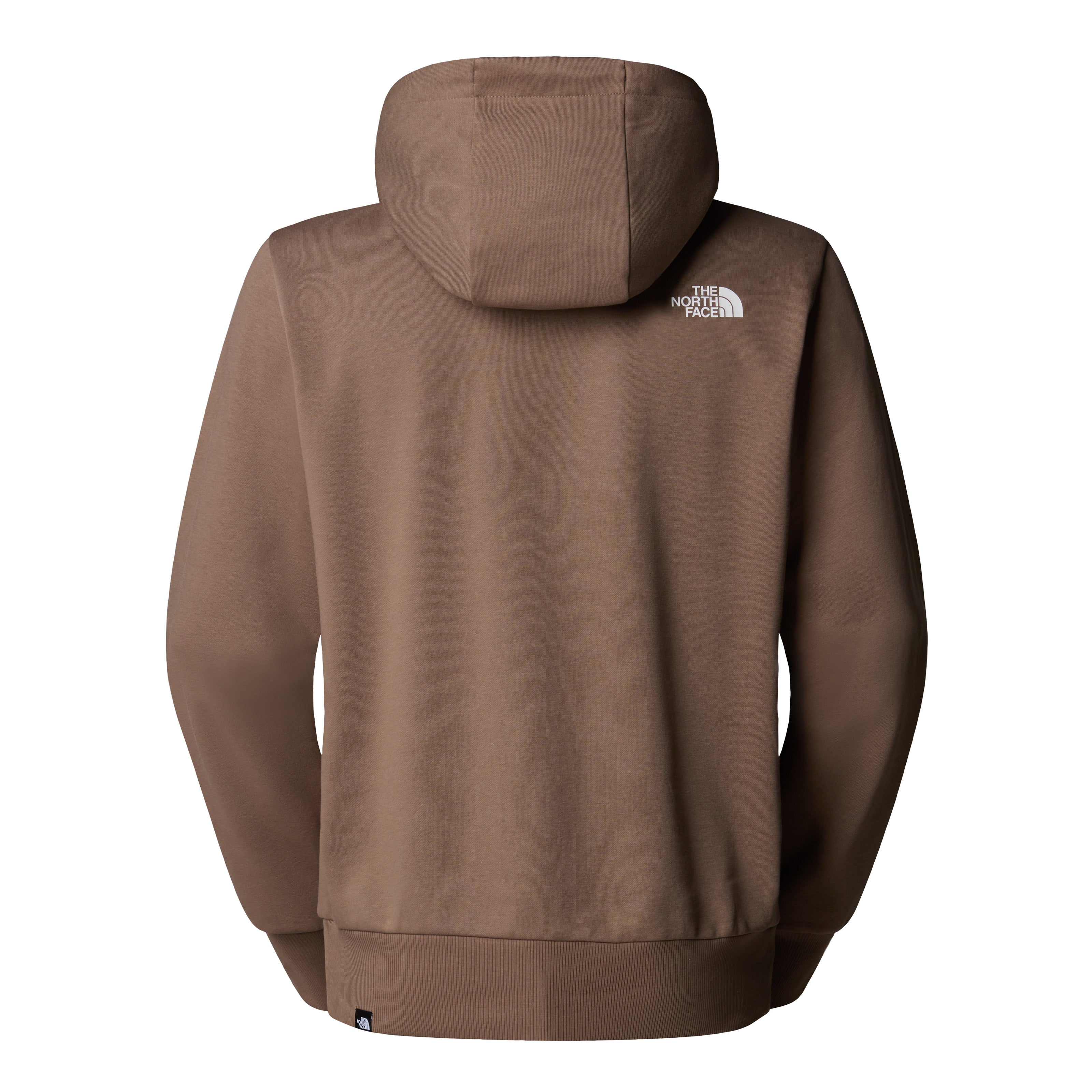 Felpa con cappuccio "Simple Dome" mocha brown in cotone 
