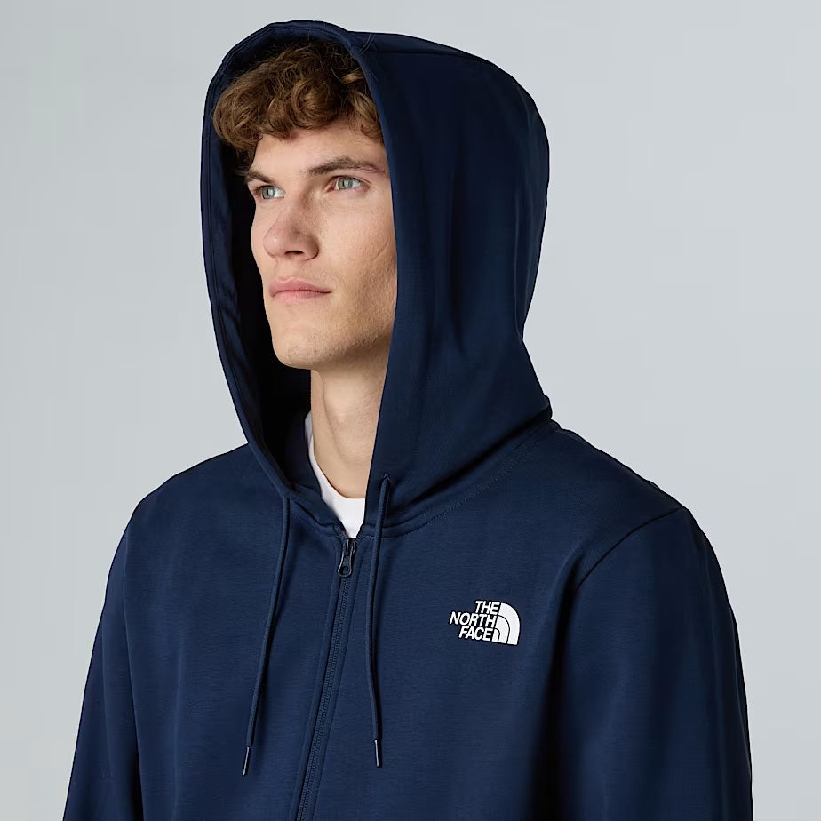 Felpa con cappuccio e zip "Simple Dome" Summit Navy 