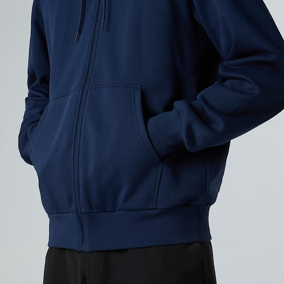 Felpa con cappuccio e zip "Simple Dome" Summit Navy 
