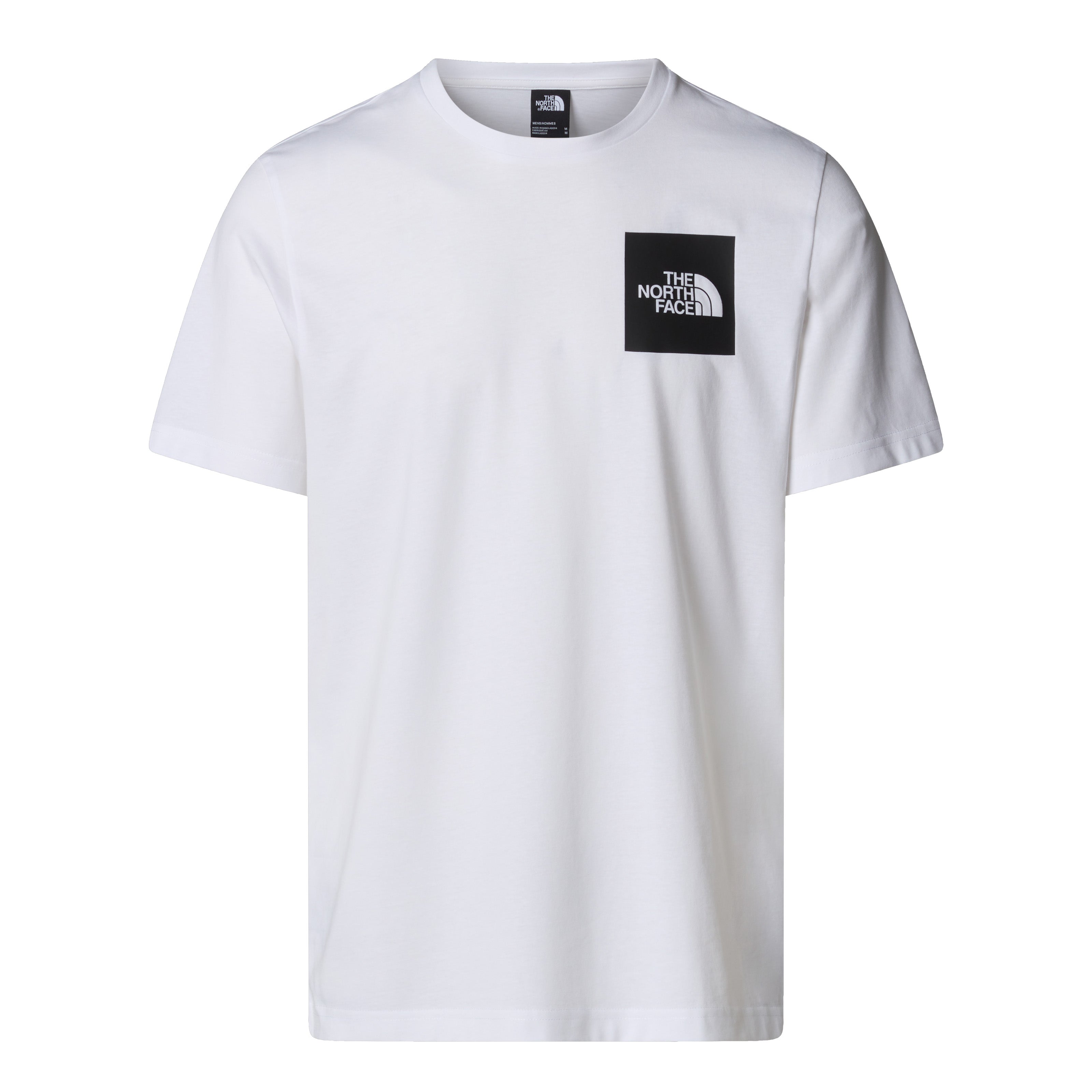 T-shirt "Fine" bianca in misto cotone con logo The North Face nero 