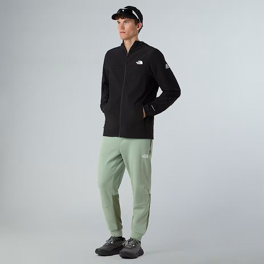 Giacca antivento con cappuccio "Mountain Athletics" nera 