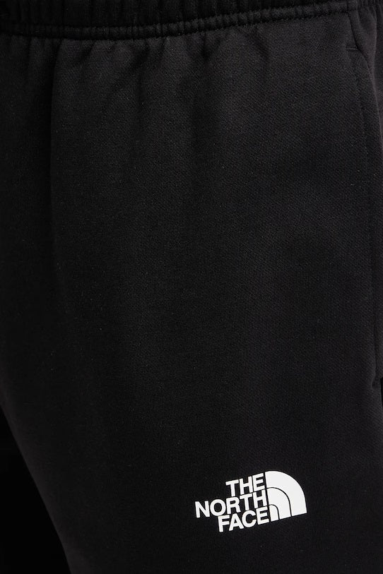Pantaloni tuta "Simple Dome Regular Tapered Jogger" neri in cotone 