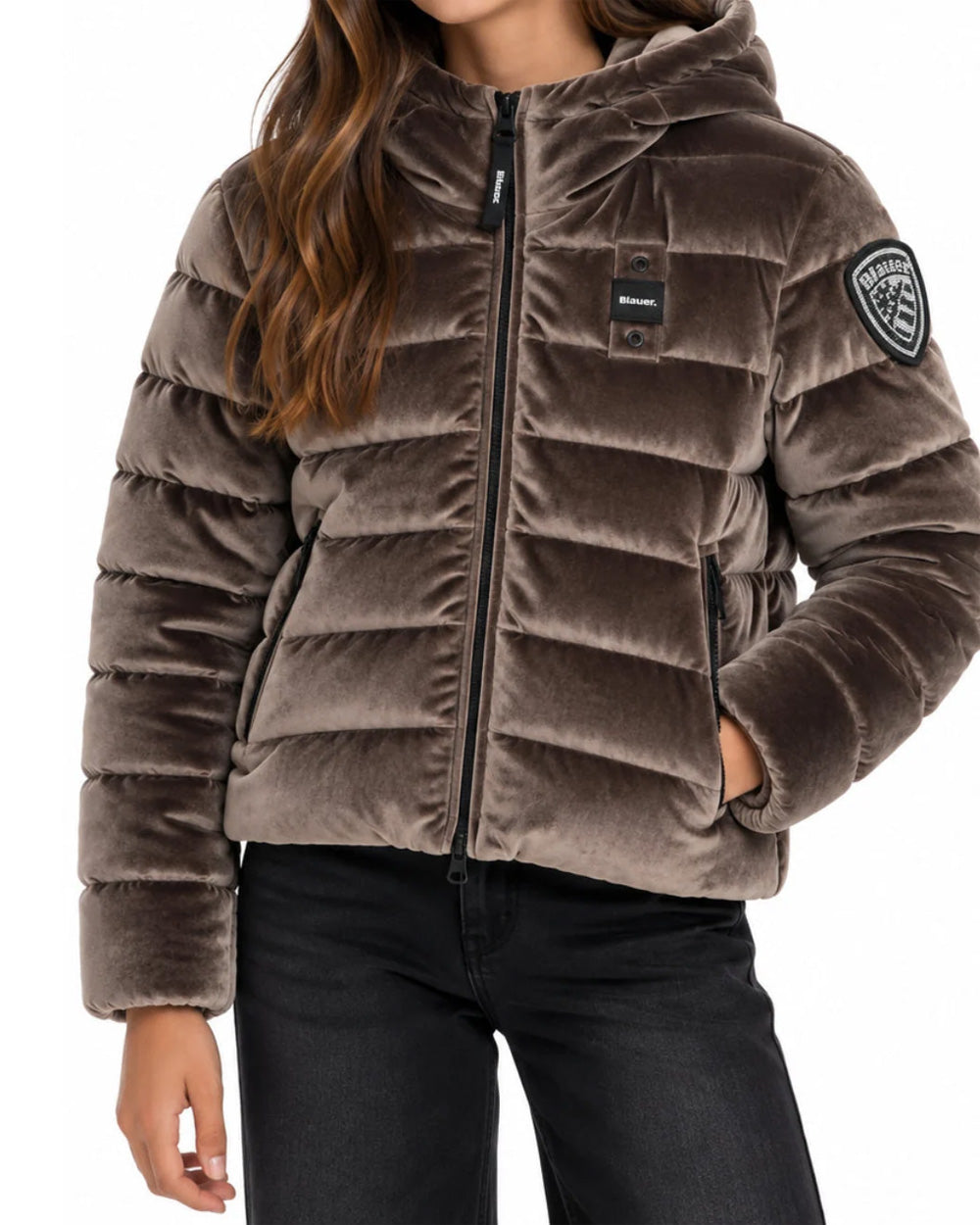 Giubbino BLAUER donna VELLY BLDC03363007696 Marrone 