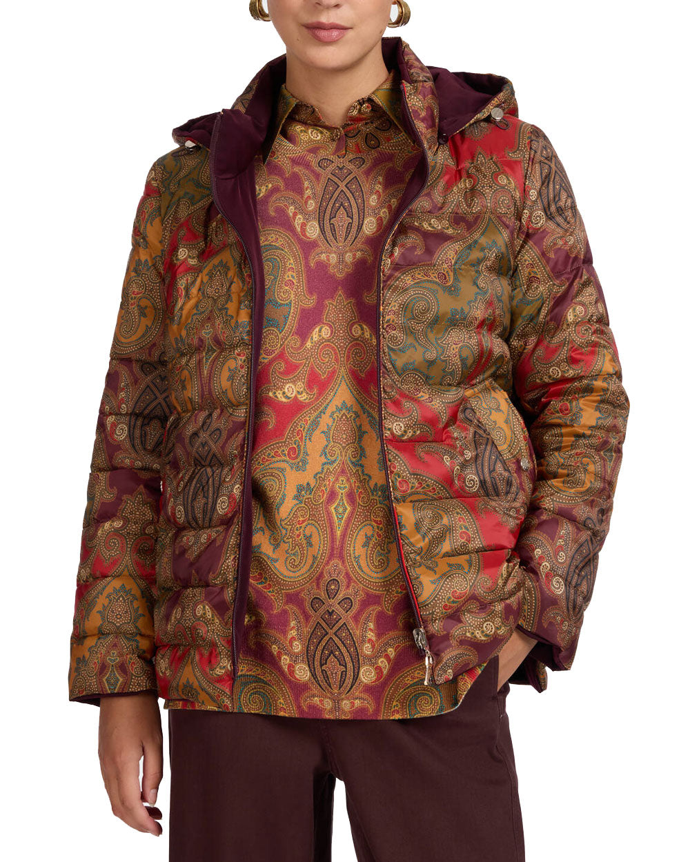 Giubbino Elena Miro donna F021P000228N bordeaux 