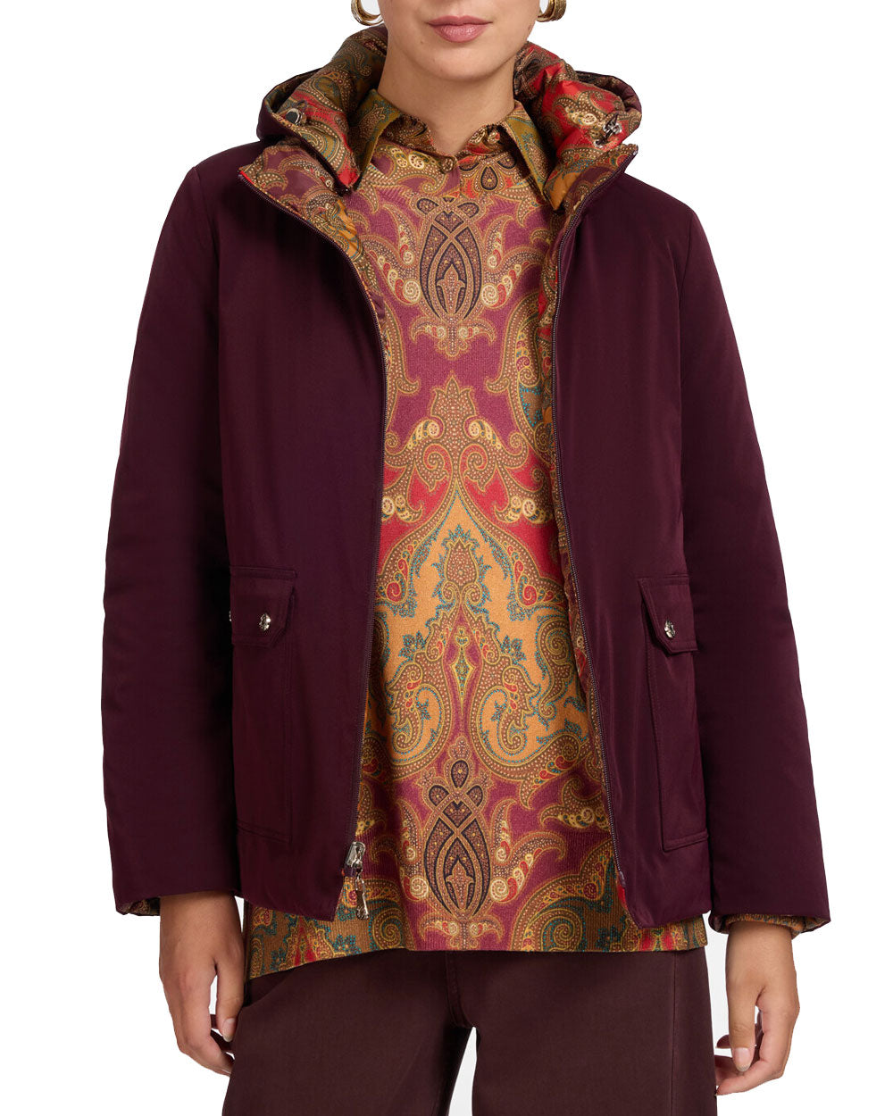 Giubbino Elena Miro donna F021P000228N bordeaux 