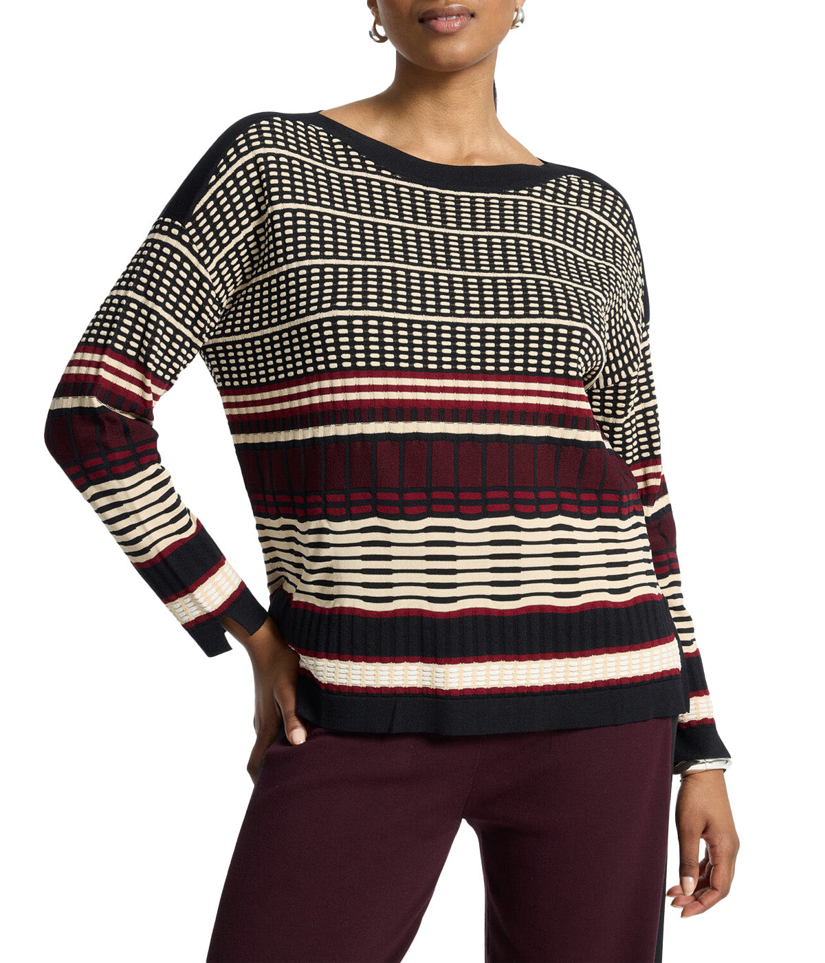 Maglia ELENA MIRO donna M051Z000813N Bordeaux 