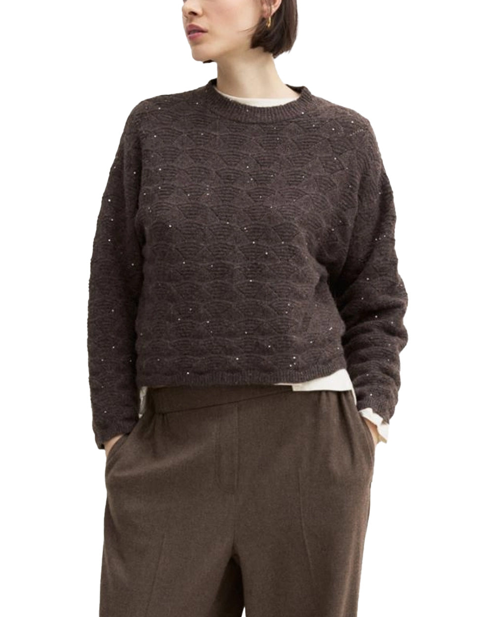 Maglione EMME DI MARELLA donna EMMVERNICE Marrone 