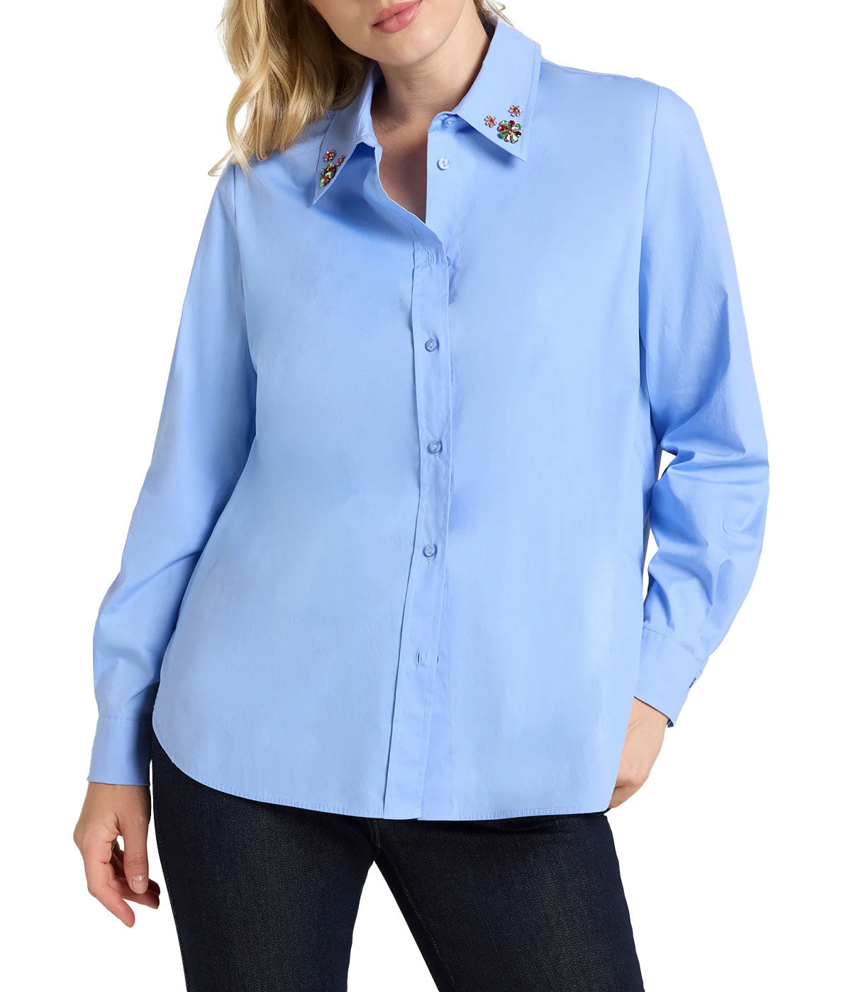 Camicia Luisa Viola donna 5014F100853N azzurra<BR/> 