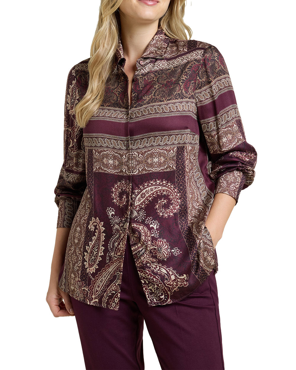 Camicia Luisa Viola donna 5017F000854N vino 