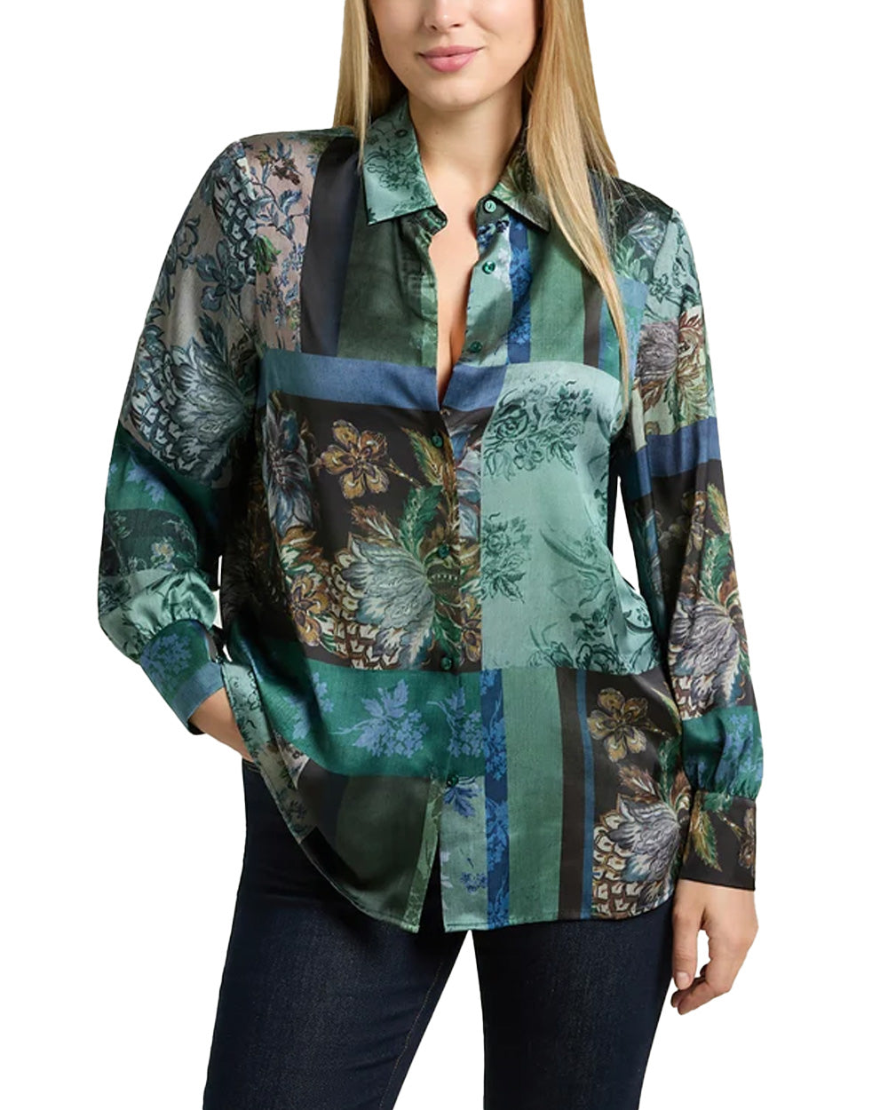Camicia LUISA VIOLA donna 5017F100855N Verde 