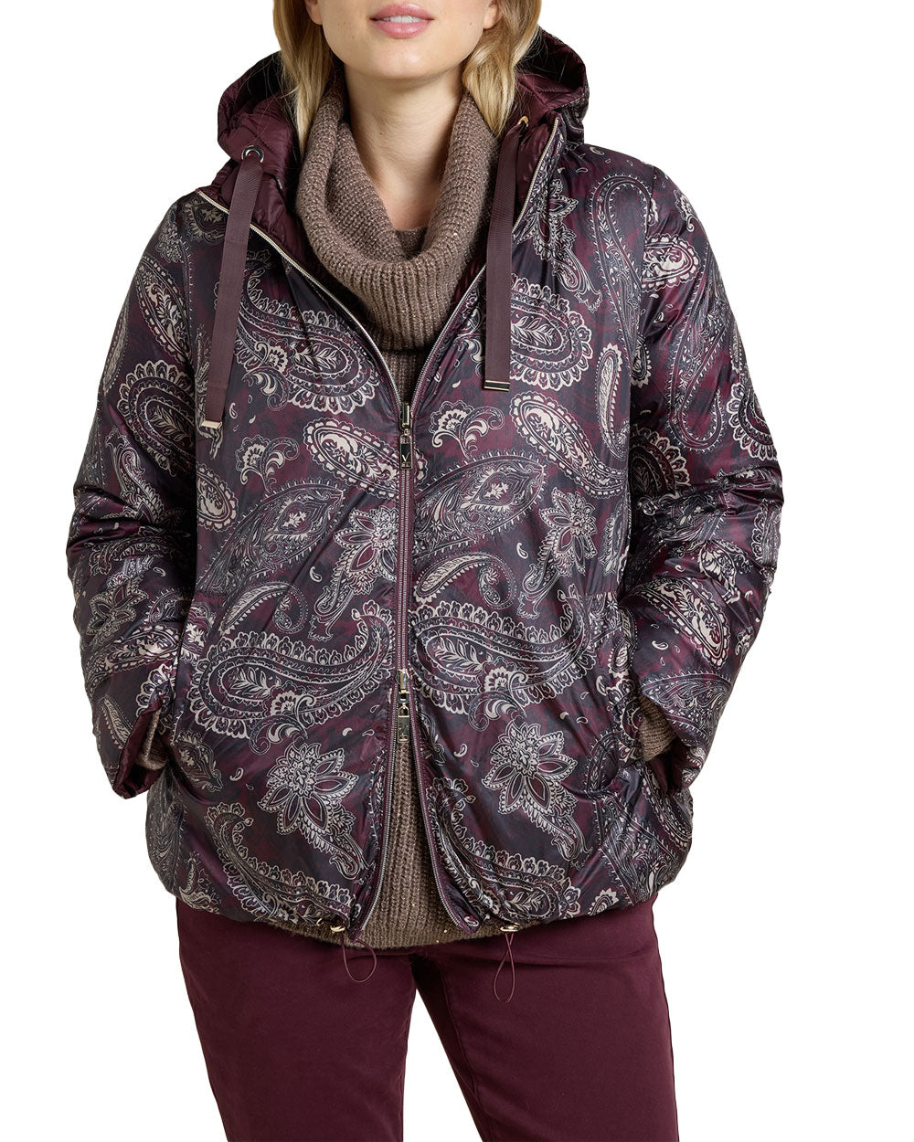 Giubbino Luisa Viola donna F009F001235N vino<BR/> 