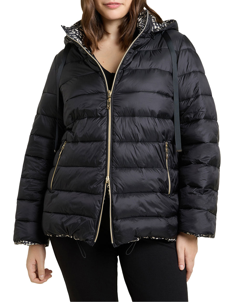 piumino reversibile nylon unito e stampato 