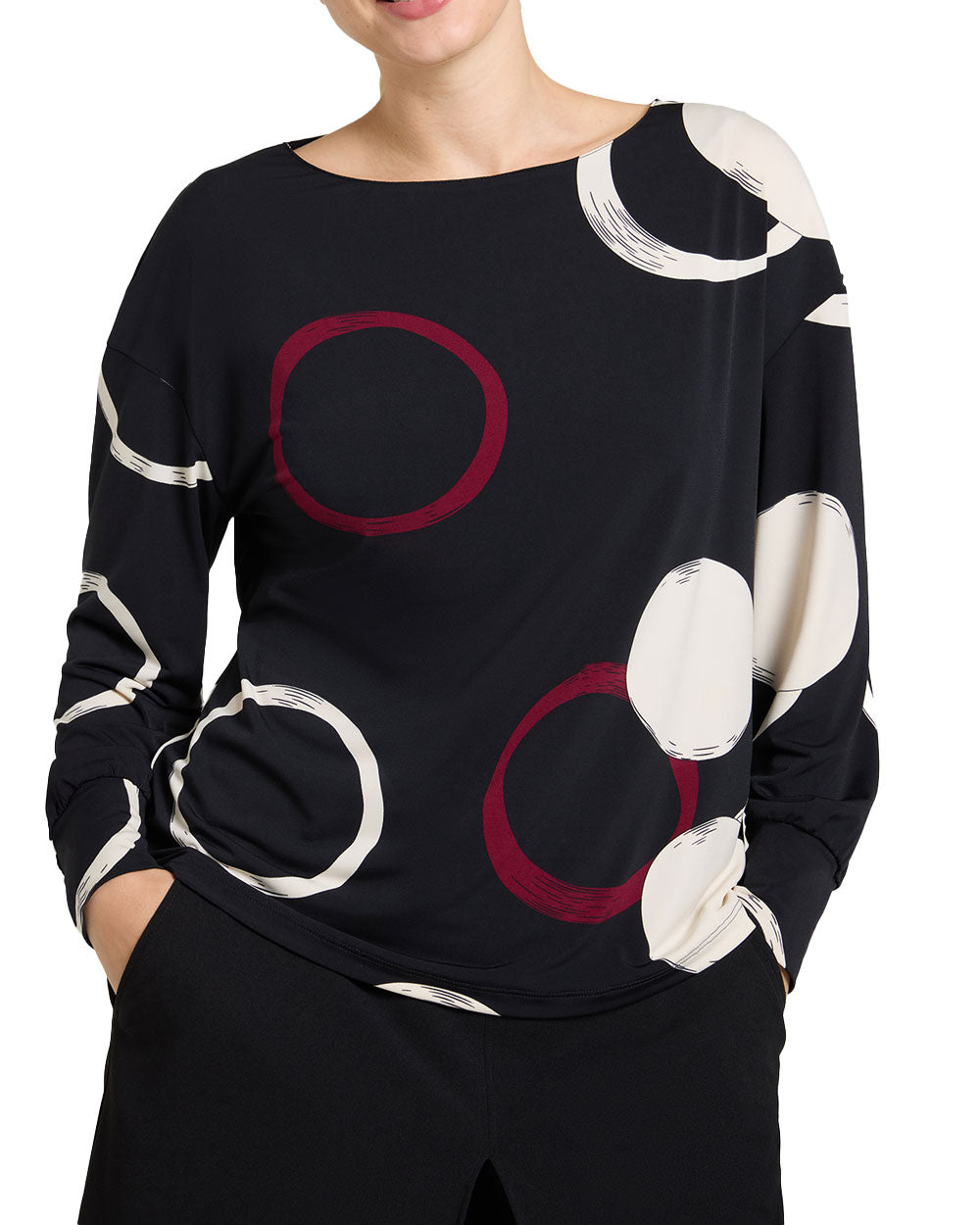 Blusa Luisa Viola donna G0AZL009186N nera 