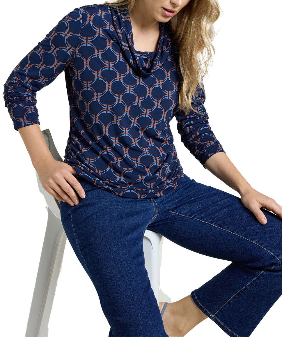 Blusa Luisa Viola donna G0B6L009193N blu 