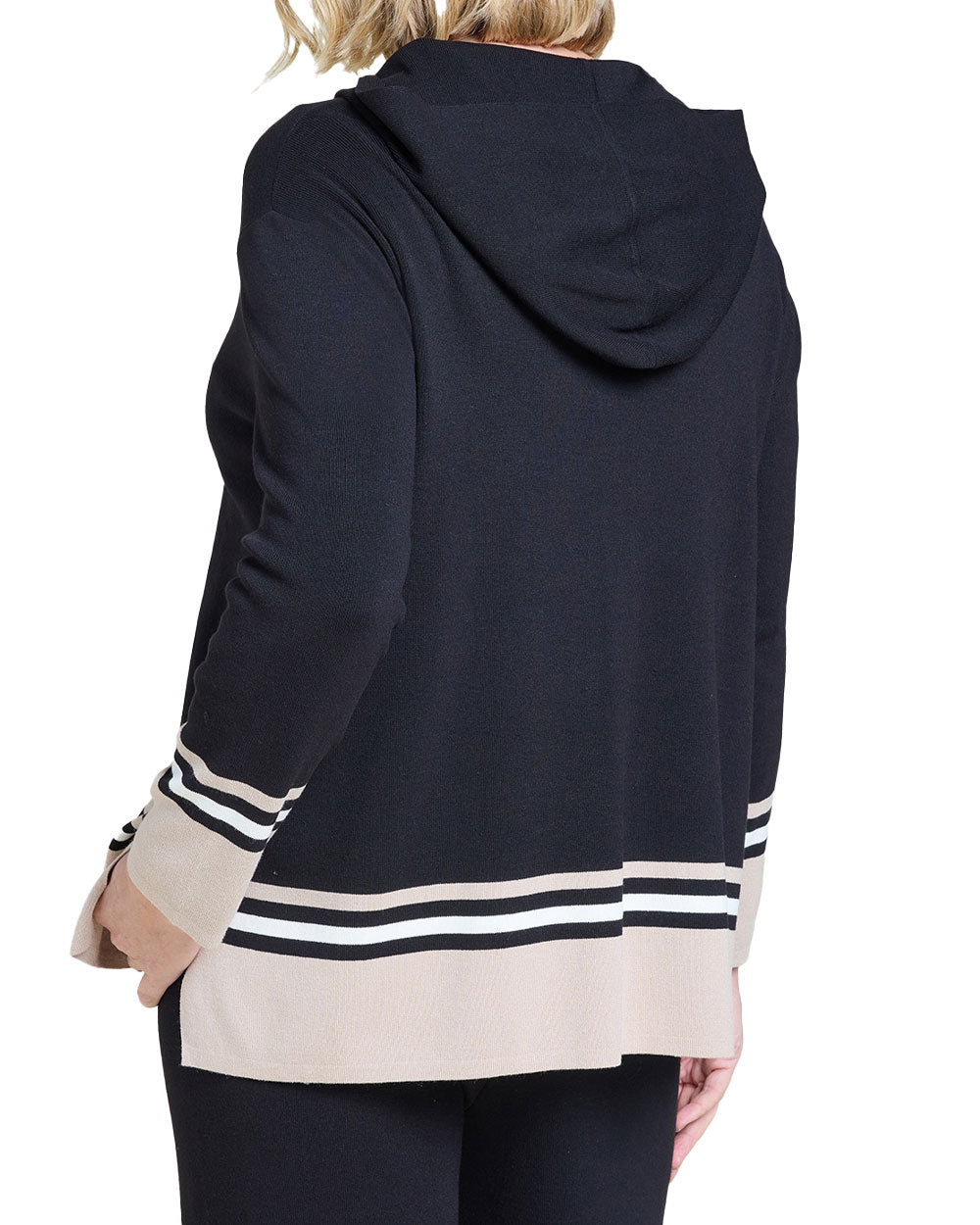 Cardigan Luisa Viola donna M155L008430N nero beige<BR/> 