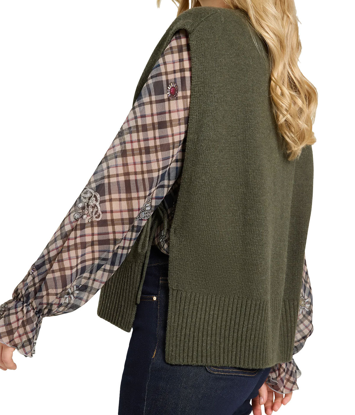 Gilet Luisa Viola donna 5014F100853N Oliva 