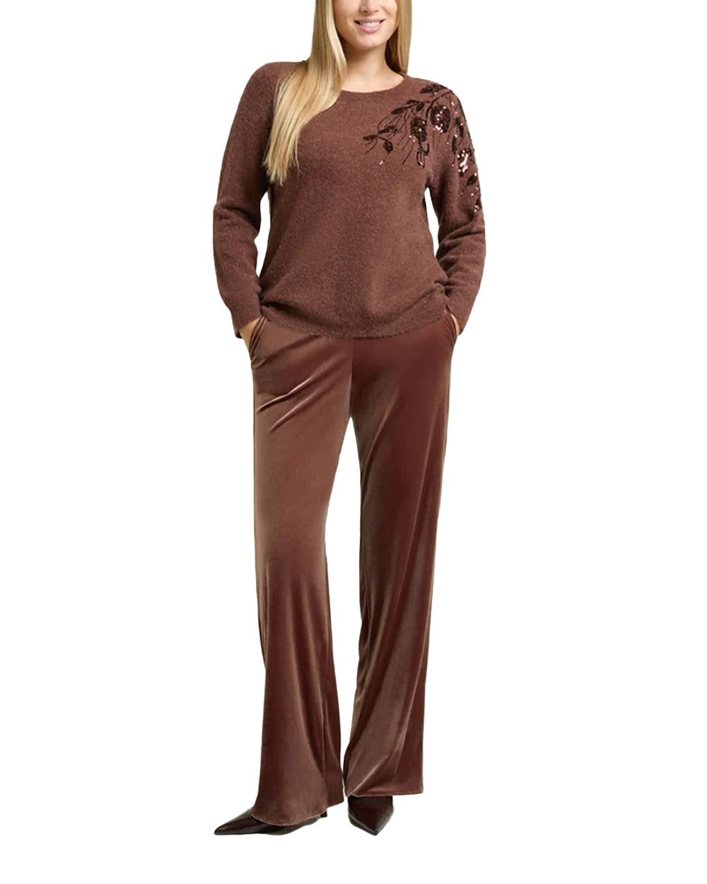 Maglia LUISA VIOLA donna M206L008483N Caffè 