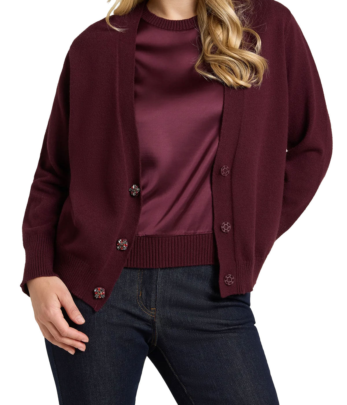 Cardigan Luisa Viola donna M250L008529N vino 